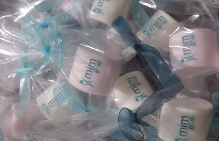 Baskılı Marşmelov, logolu marşmelov, baskılı marshmallow, logolu marshmallow